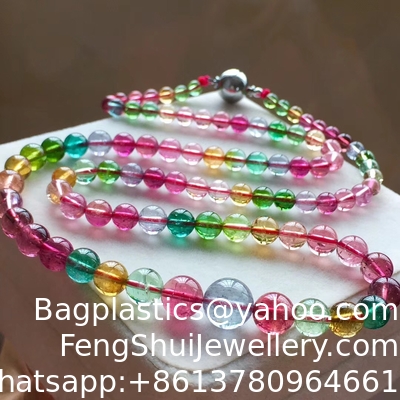 Good price Precious Stone Gemstones And Crystal Bracelets Healing Crystal Beads Bracelets Jewelry Stone Macaron Tourmaline Bracelets online