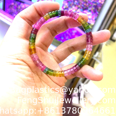 Buen precio Joyería china piedra natural turmalina convallaria flor colgante pulsera mujer unisexo modelo de número simple joyería de boda en línea
