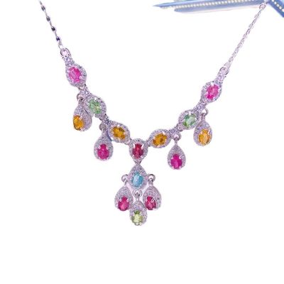Bon prix Bracelet de tourmaline arc-en-ciel de qualité supérieure authentique, bracelet de perles de tourmaline en cristal de guérison naturelle pour femmes en ligne