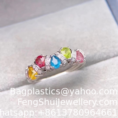Ein guter Preis. Ring, Halskette, Armband, Neues Blatt Armband 18K Gold Damen Candy Turmalin Armband Buntes Edelstein Buntes Schatz Armband Online