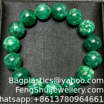 Good price Natural Qinglong Mica Bracelet Emerald Crystal Emerald Lithium Mica Green Super Seven Men And Women Crystal Jewelry Bracelet Gift online