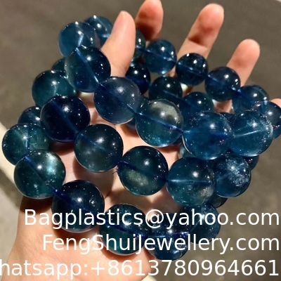 Good price Fengshui enegy Natural stone Aquamarine Bracelet Pure Blue Devil Blue Aquamarine Bracelet Blue Gemstone Bracelet  Chakra Bracelets for Women Crystals and Healing Stones online