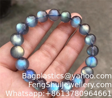 Good price Natural Aquamarine Crystal Bracelet Eagle Eye Stone White Crystal Moonstone Bracelet Female Topaz Full Body Cow Nose White Crystal online