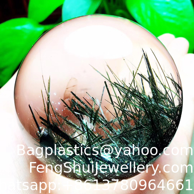 Good price Natural Green Hair Crystal Ball Shunfa Hair Crystal Ball Ornaments Crystal Ball Hair Crystal Flower Ornaments Titanium Crystal Ball Raw Stone online
