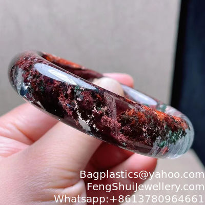 Bon prix Bracelet fantôme couleur naturelle brésilienne, fantôme vert mille-couches, bracelet en pierre brute de cristal Cornucopia Ghost, bracelet en pierre brute de cristal de cheveux et de titane en ligne