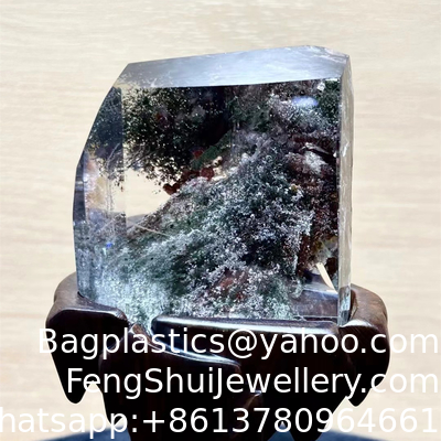 Good price Natural Crystal Red And Green Ghost Landscape Stone Ornamental Stone Thousand-Layer Mountain Treasure Green Ghost Pyramid Ghost Original Stone Ornaments online