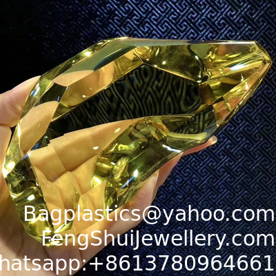 Good price Natural yellow Crystal Stone Red Ghost Hair Crystal Stone Green Ghost Thousand Layers Mountain Cornucopia Pyramid Crystal Ghost Raw Stone Ornaments online