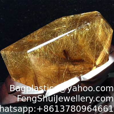 Good price Natural Yellow Crystal Stone Red Ghost Hair Crystal Landscape Stone Green Ghost Thousand Layers Mountain Cornucopia Pyramid Crystal Ghost Raw Stone Ornaments online