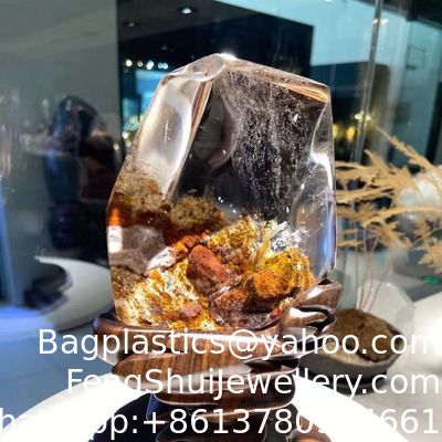Good price Natural Brazilian Green Ghost Thousand Layer Mountain Original Stone Ornaments Full Inclusions Naturally Formed Cornucopia Thousand Layer Mountain online