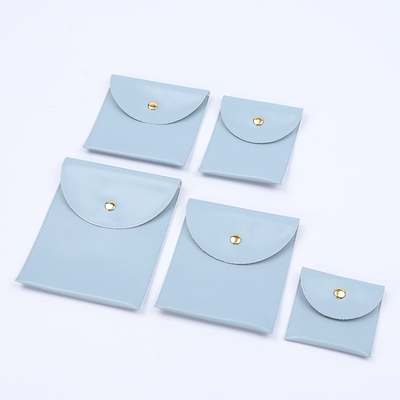 Good price Biodegradable Fruit Leather Metal Snap Bag Jewelry Bag Jewelry Bracelet Necklace Ring Storage Bag Card Holder Custom Logo online