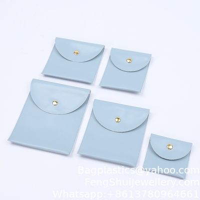 Bon prix Cuir de fruit biodégradable Sac à pression en métal Sac à bijoux Sac à bijoux Bracelet Collier Bague Sac de rangement Porte-cartes Logo personnalisé en ligne