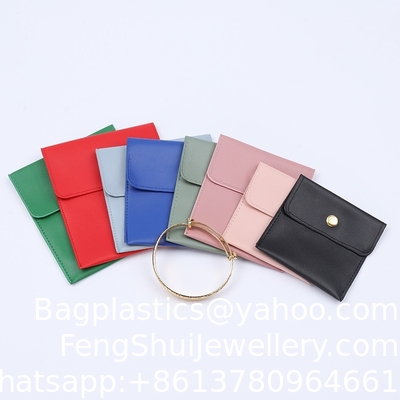 Good price Biodegradable Fruit Leather Bag Customized Right Angle Apple Leather Pineapple Leather Jewelry Bag Jewelry Metal Snap Bag Ring Necklace Velvet Storage Bag online