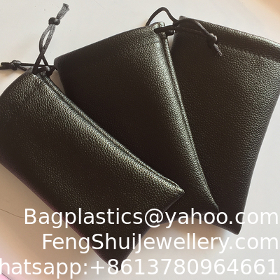 Good price PU Gold-Stamped Leather Bag, High-Grade PU Spring-Type Automatic Storage Bag, Drawstring Cloth Bag, Coin And Key Storage Leather Bag, Headband-Style Data Cable Storage Bag online