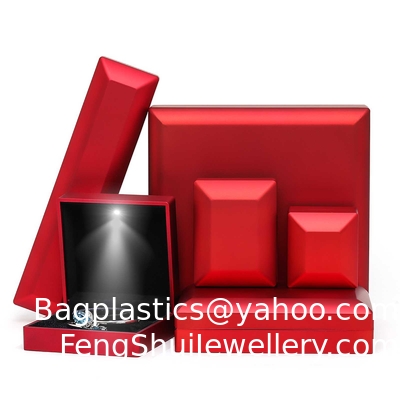 Good price Customized LOGO LED Jewelry Box With Light, Customized Ring Box, Necklace Box, High-End Pendant Packaging Box online