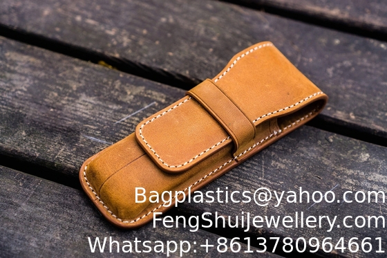 Ein guter Preis. Fabrikversorgung von Baumwachs-Leder-Federmäppchen, Oberleder, High-End-Geschenk, 2-teiliger Stifthalter, grenzüberschreitende Lieferung STIFTHALTER Online
