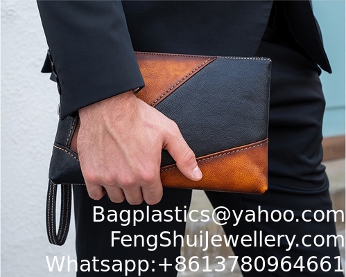 Bon prix Transfrontaliers sacs à main pour hommes européens et américains en cuir authentique sacs à main pour hommes en mode rétro sacs à main pour hommes en cuir de vache en gros en ligne