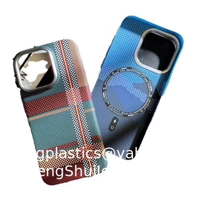 Good price Suitable For IPhone16PROMAX Mobile Phone Case Luminous Magnetic Kevlar Texture Carbon Fiber Apple 14 Protective Cover online