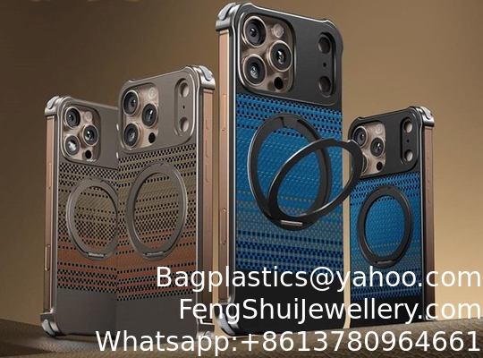 Good price Customized Mobile Phone Case With Magnetic Aluminum Alloy Bracket, Bare Shell, Tpu Anti-Fall Wireless Charging, Suitable For Apple 17pm Mobile Phone Case online