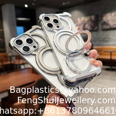 Good price Apple 16 Mobile Phone Case Metal Magnetic IPhone17 Borderless 360 Degree Rotating Bracket 15p Full Cover Protective Cover online